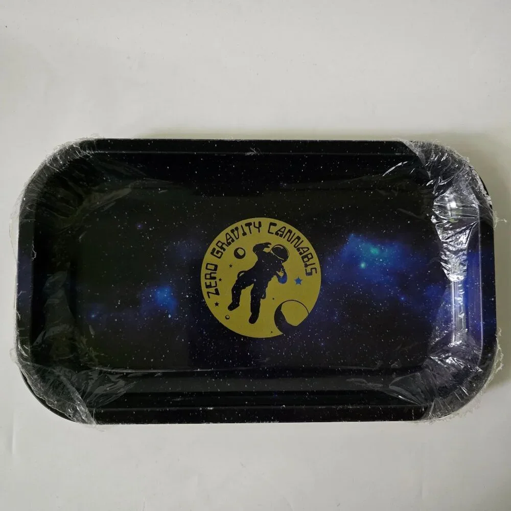Zero Gravity Cannabis Rolling Tray With Spaceman Design
